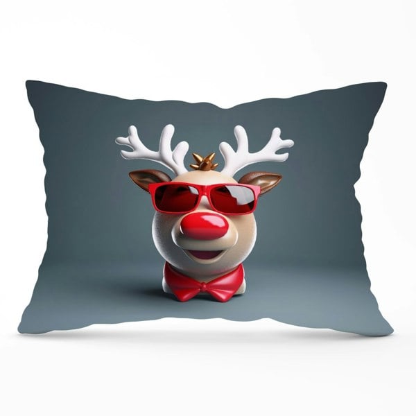 Warren Reed Rudolph In Red Glasses Cushions