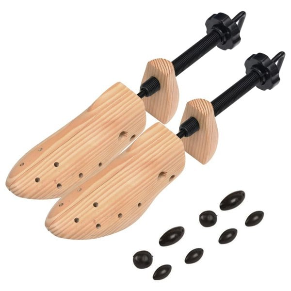 Berkfield Shoe Trees Size 41-46 Solid Pine Wood