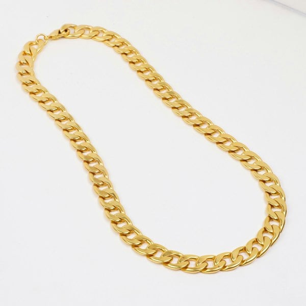 Curb Chain Gold 22" - Lila Rasa