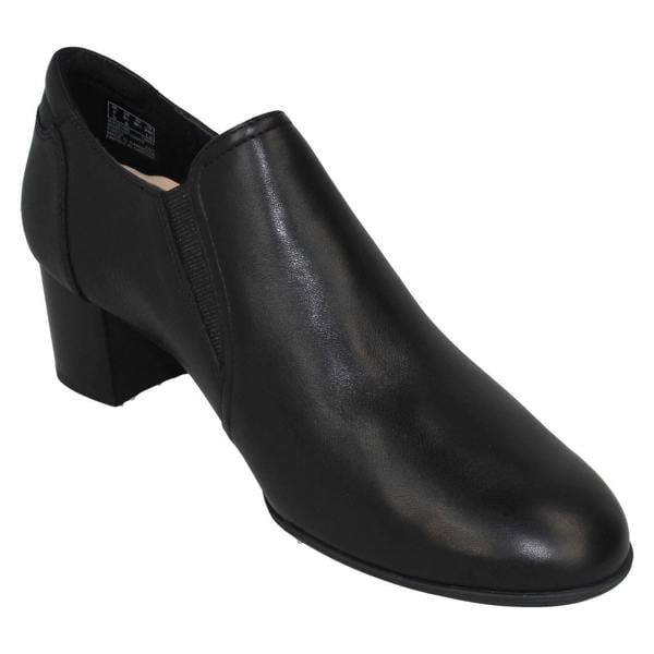 Clarks Ladies Clarks Chunky Stacked Heel Smart Trouser Shoes Linnae Way