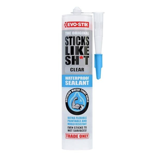Evo-Stik The Original Sticks Like Sh t All Purpose Sealant Clear 290ml