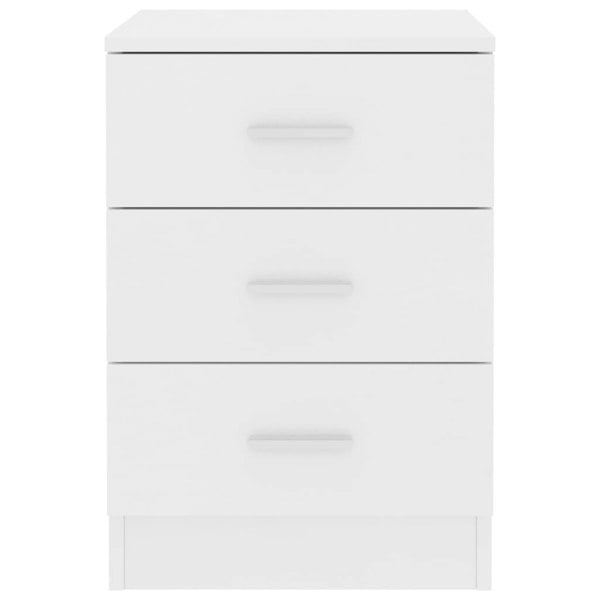 Berkfield Bedside Cabinets 2 pcs White 38x35x56 cm Engineered Wood