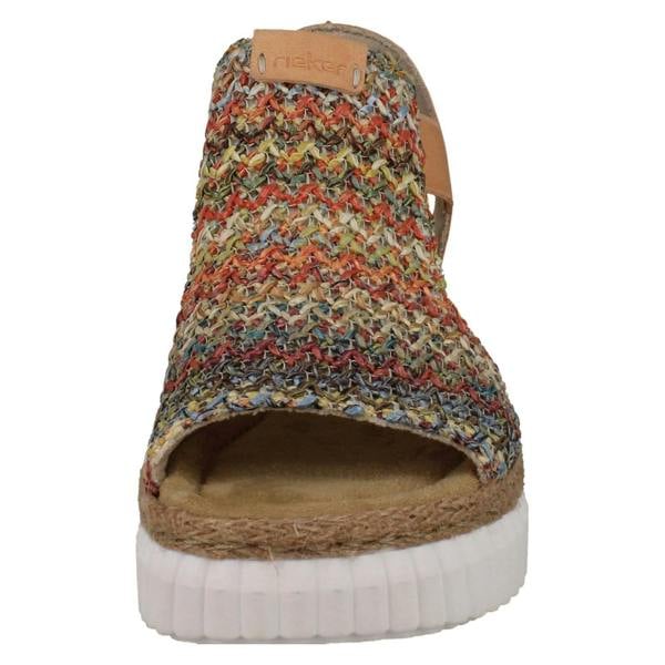 Rieker Ladies Rieker Antistress Woven Wedge Sandals 69172