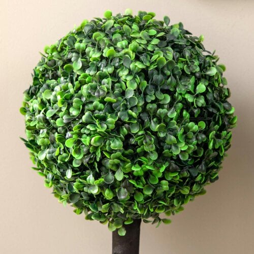Wyld Haus Rimmo Set Of 2 Artificial Boxwood Ball Trees Suitable For Indoor Or Outdoor Settings