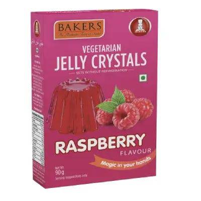BAKERS JELLY CRYSTALS RASBERRY 90g