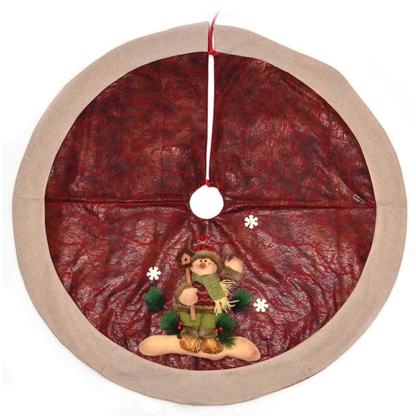 5ft Christmas Tree Skirt Base Cover with 3D Reindeer Design for Festive Home Decor image 1