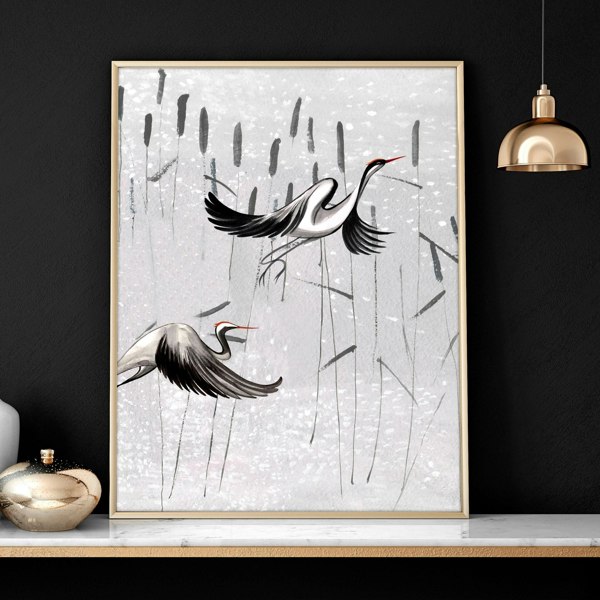 Japanese print art | set of 2 wall art prints