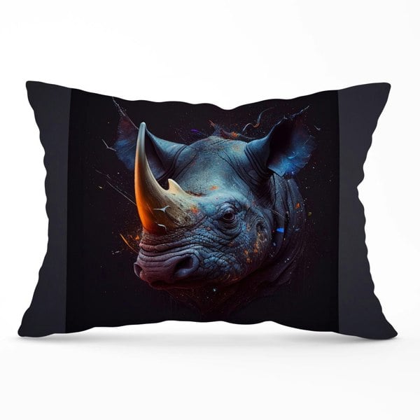 Warren Reed Rhino Face Splashart Cushions