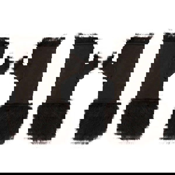 Infinity Leather Women’s Suede Leather Shearling Lined Fingerless Gloves