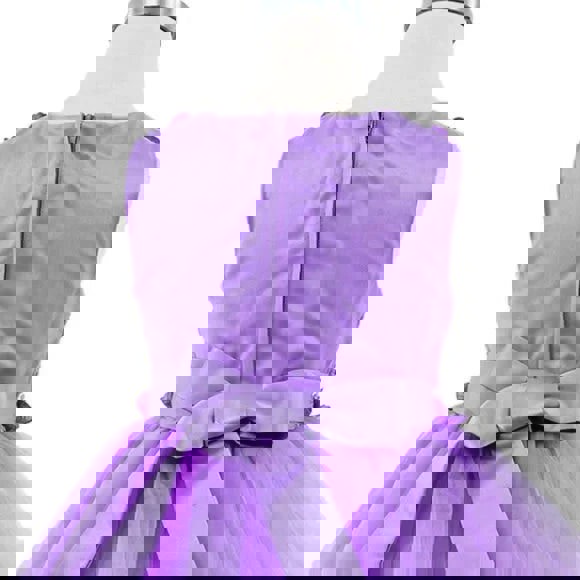 Daisy Dress in Lavender rear bow