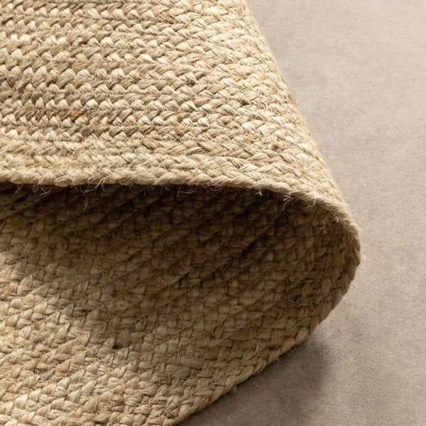 Jute Braided Round Rangpur Natural Rug