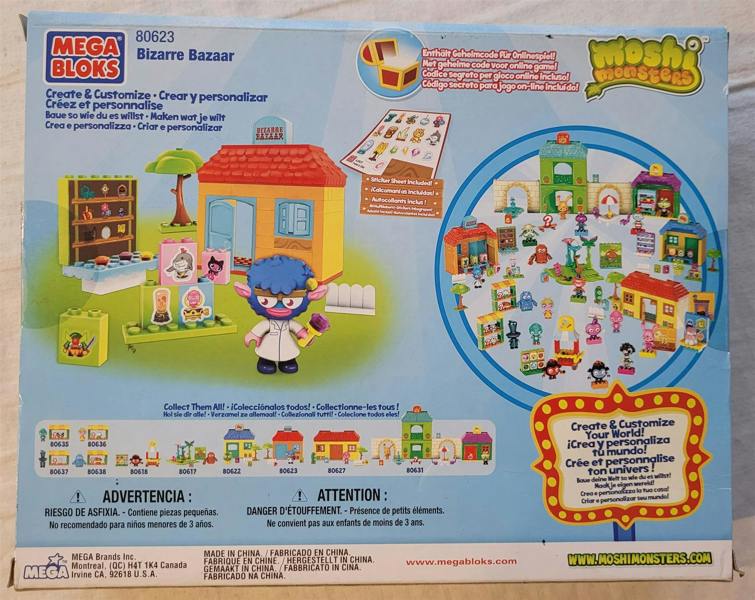Mega Bloks - Moshi Monsters Bizarre Bazaar Construction Set