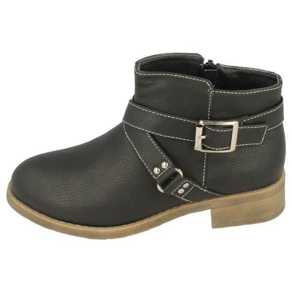 Spot On Girls Spot On Buckle Strap Ankle Boots