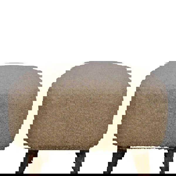 Artisan Furniture Boucle Cream Square Footstool