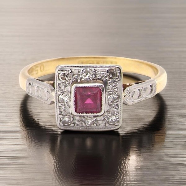 Vintage Tom A vintage Ruby and Diamond Ring