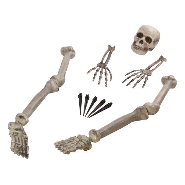 Bristol Novelty Skeleton Ground Breaker Decoration - White
