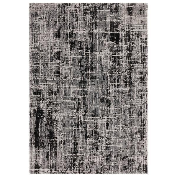 Asiatic Kuza Abstract Black Rug