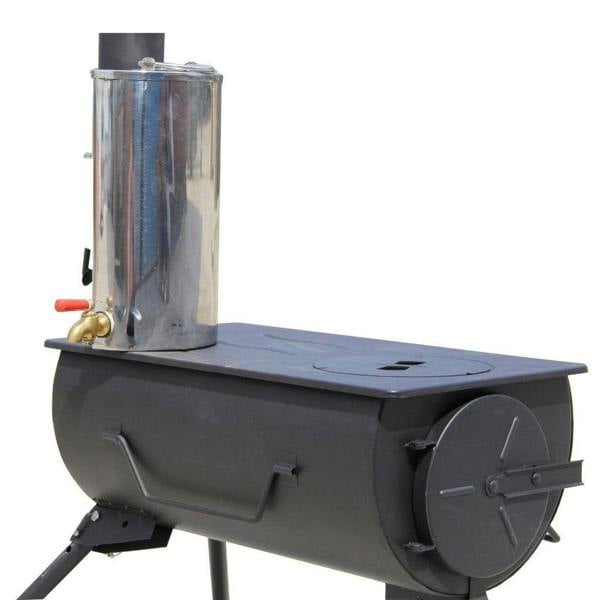 Frontier Stove Add On - uses waste heat that your stove expels to boil water