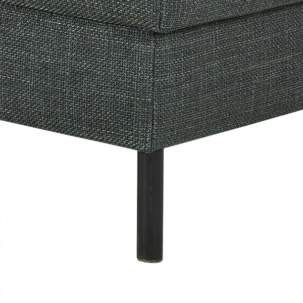Wyld Haus San Sebastian Right Hand Corner Sofa Upholstered Dark Grey Fabric