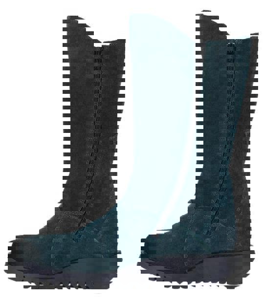 Fly London Mes 2 Womens Wedge Heel Leather Buckle Mid-Calf Boots