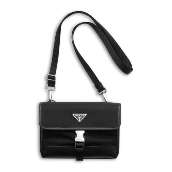 Prada Re-Nylon & Saffiano Leather Bag Black - chancefashionco