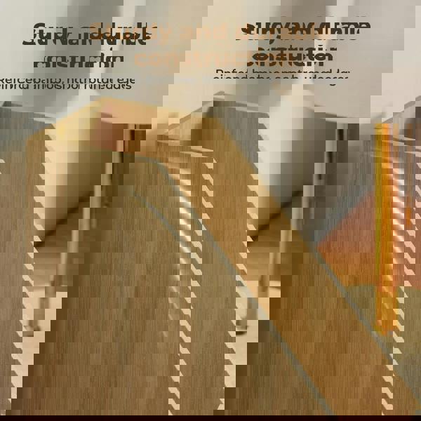 Levede Bamboo File Rack Wooden Magazine Holder A4 Document Office Desk Organiser