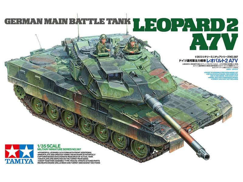 Tamiya German Leopard 2 A7V Main Battle Tank (1:35 Scale)
