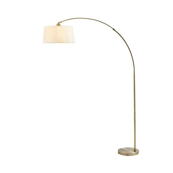 Pagazzi Lighting Jive Antique Brass Arc Floor Lamp
