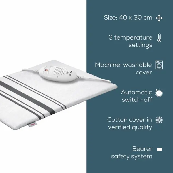 Beurer HK25 Heating pad White/Grey