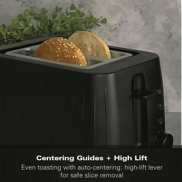 Hamilton Beach Stealth 2 Slice Textured Toaster - Matte Black
