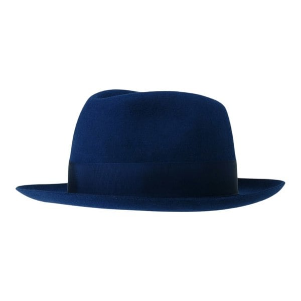 Gamble & Gunn 'Camden' Navy Blue Fur Felt Trilby