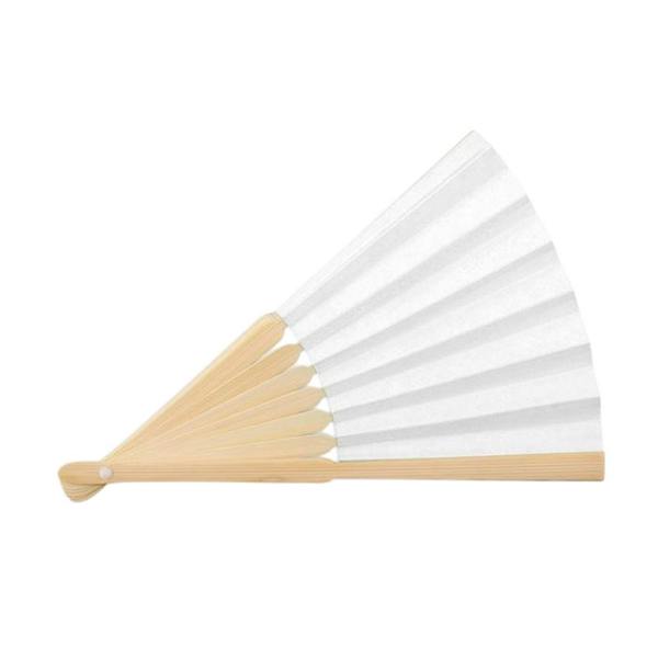 MidOcean Fanny Bamboo Handheld Fan - White - 