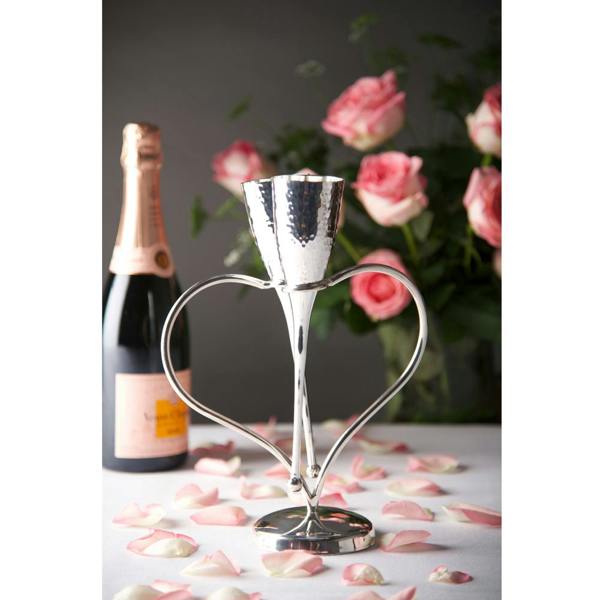 Culinary Concepts Entwined Heart Lovers' Champagne Flutes