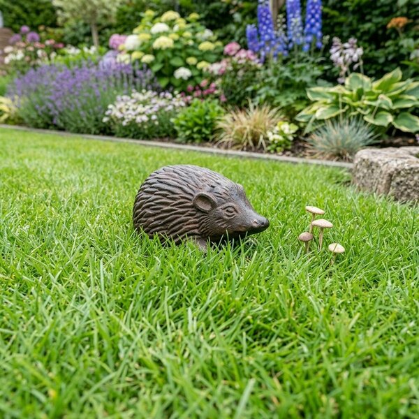 Garden Greatness Cast Iron Garden Hedgehog Ornament