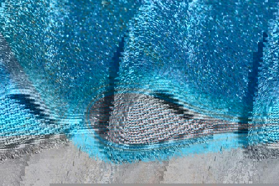 Smart Living Polyester Shaggy Rug - Teal