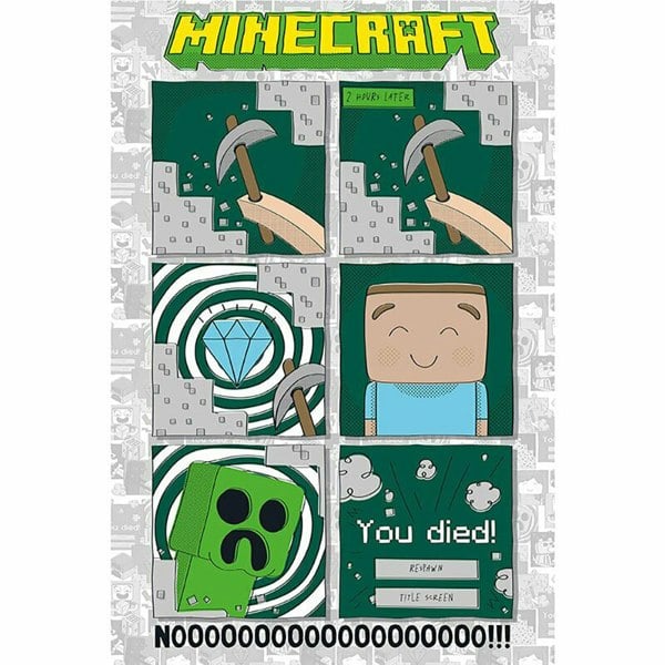 Minecraft Poster - Multicoloured