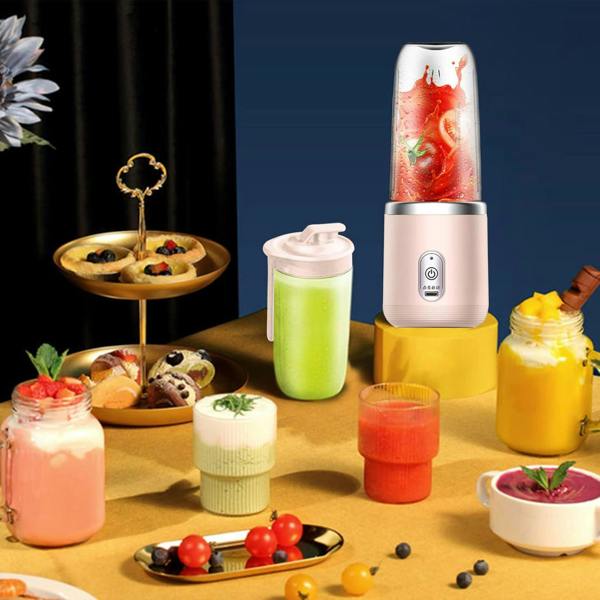 Dyzi Portable Blender Dual Cups 13.4oz Fruits and Vegetable Juicer