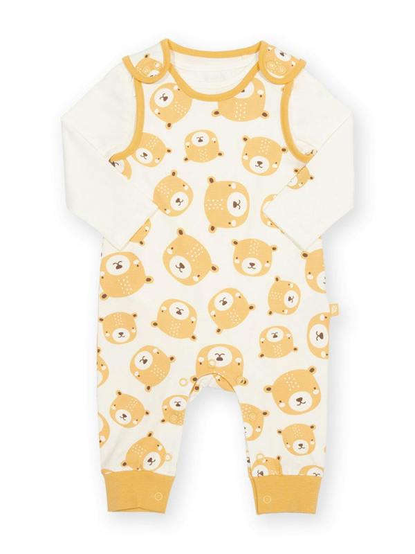 Kite Baby Organic Teddy Dungaree Set