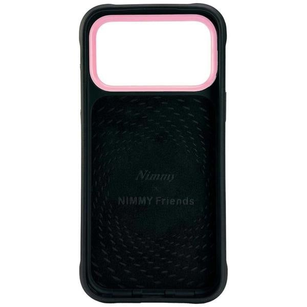 Nimmy Friends Nimmy Glasses Cool Cat Case with MagSafe for iPhone 17 Pro 6.3" Black Pink - N-YJ-IP17-018