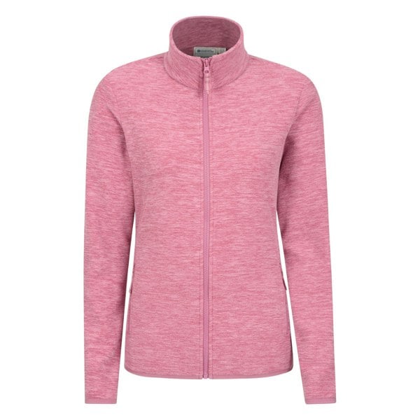 Mountain Warehouse Womens/Ladies Snowdon II Melange Full Zip Fleece Jacket - Pink