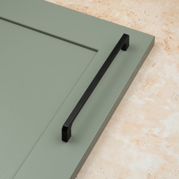 Handle & Home Matt Black Angled End D-Bar Handles