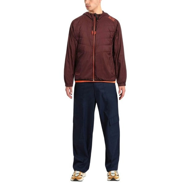 Emporio Armani EA7 Lightweight Hooded Bitter Chocolate Bomber Jacket