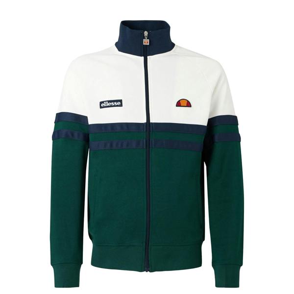 Ellesse Rimini Track Top Jacket Dark Green/Off White