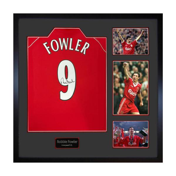 Robbie Fowler Signed Liverpool Shirt Elite Frame