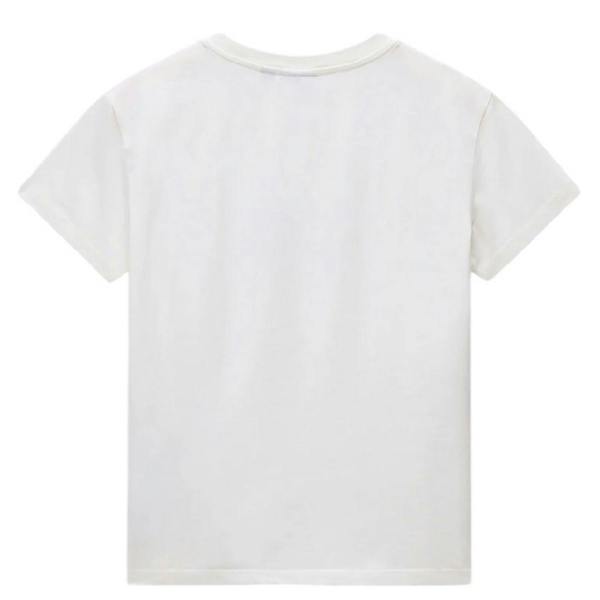 Napapijri Womens/Ladies Box Logo T-Shirt - Heron White - 