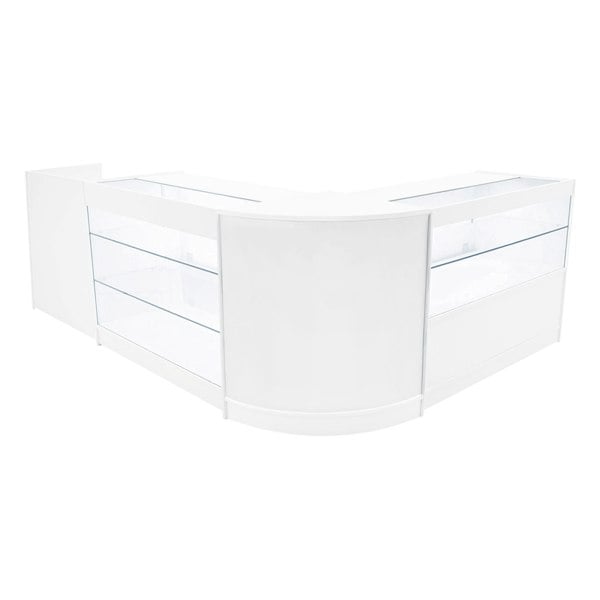 Monstershop Vega LED Shop Counter Set K1200, C1200, TB60 & CM60 - White