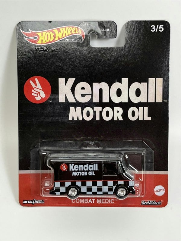 Hot Wheels Kendall Motor Oil Combat Medic Real Riders 1:64 Scale HKC98