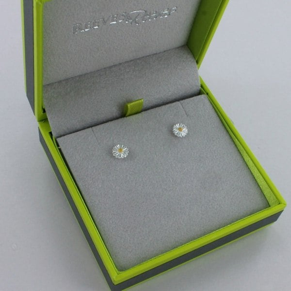 Daisy Sterling Silver Stud Earrings - Reeves & Reeves