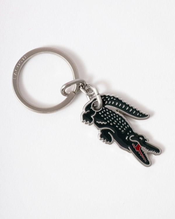 Lacoste Credit Card Holder And Key Ring Gift Box - Noir KR Croc Sinope R66