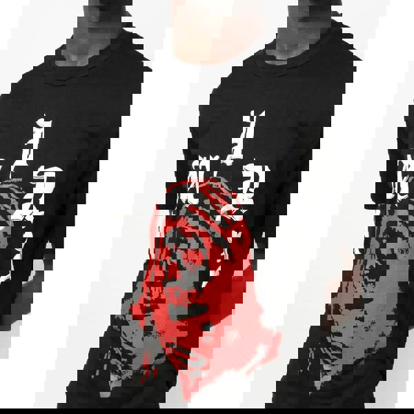 Amiri Wes Lang Solar Kings T-Shirt   in  Black